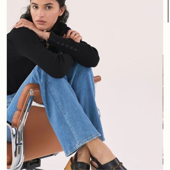 Anthropologie Silent D Georgia Slingback Heeled Black Clogs - Picture 5 of 5